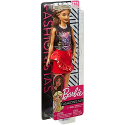 Barbie - Barbie Fashionistas Jupe Volant Rouge - 3 ans et + pas cher