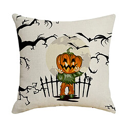 P41 4PCS 45 * 45cm Halloween Skull motif de linge de linge de coussin d'impression Coussin de coussin pas cher