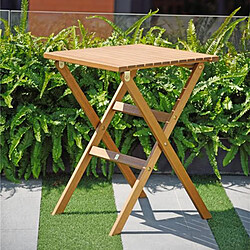 Table à Manger de Jardin Chillvert Milán Bois 56x56x74 cm Carrée 2 Personnes