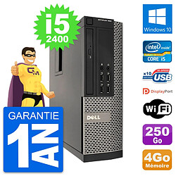 PC Dell OptiPlex 990 SFF Intel i5-2400 RAM 4Go Disque Dur 250Go Windows 10 Wifi - Occasion