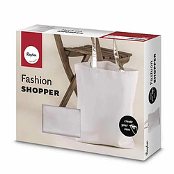 Rayher Sac en tissu à customiser 46 x 46 cm - blanc