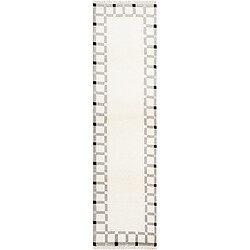 Vidal Tapis de couloir en laine 300x79 beige Darya