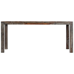 Maison Chic Table de salle à manger,Table à dîner Gris 180x90x76 cm Bois solide -GKD39545