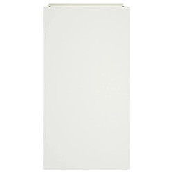 Maison Chic Jardinière,Bac à fleurs - pot de fleur blanc 42x38x75 cm acier laminé à froid -GKD88701 pas cher