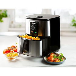 Avis DOMO DO536FR - Deli-Fryer 5,5L - Friteuse a air chaud - 1,5kg - 80° a 200°C - Minuterie 30min - Cuve et panier en téflon