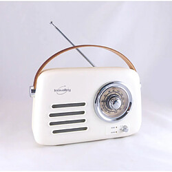 Avis Inovalley Radio Vintage portative Bluetooth beige