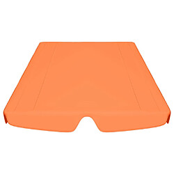 Avis vidaXL Toit de rechange balançoire orange 188/168x145/110 cm