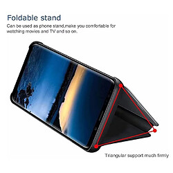 Avis Htdmobiles Housse pour Samsung Galaxy A14 5G - etui portefeuille miroir clear view + film ecran - NOIR