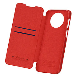 Housse Xiaomi Redmi Note 9T 5G Porte-carte Cuir Véritable Qin Nillkin Rouge