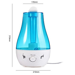 Sodial Humidificateur d'Air - Diffuseur d'huile - Purificateur 25W 3L LED - Diffuseur d'Aroma - Humidificateur a Ultrasons