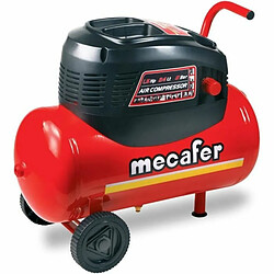 Compresseur d'air MECAFER 1,5 cv 24 L Rouge