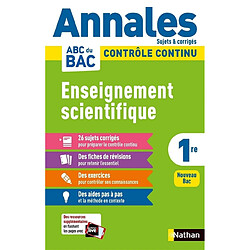 Enseignement scientifique 1re : contrôle continu : nouveau bac - Occasion