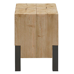 Avis Mendler Tabouret HWC-L76, tabouret en bois, Industrial Métal massif-bois certifié MVG, naturel