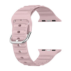 Avizar Bracelet pour Apple Watch 41mm / 40mm / 38 mm Silicone Ajustable Rose poudré