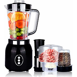 Vendos85 Blender électrique Smoothie 4 en 1 de 1,8L 600W noir