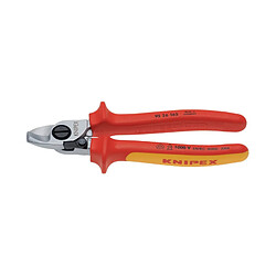 Coupe-câble longueur 165 mm tête chromée VDE gaines multicomposant forme 2 KNIPEX