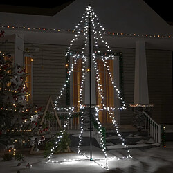 vidaXL Arbre de Noël cône 300 LED d'intérieur/d'extérieur 120x220 cm