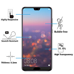 X2 Verre trempé huawei P20 Lite Couverture Complète Protection Ecran Protecteur d'écran Ultra Résistant X2 Little Boutik®