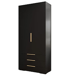 Abiks Meble Armoire Inova 1 236,7/100/47 (nero/d’oro)