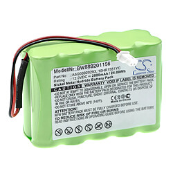 vhbw batterie compatible avec Siemens IC60, Sintony IC60-W-10 alarme maison/contrôle home security (2000mAh, 12V, NiMH)