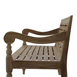 Mes Banc de jardin 160x65x88 cm en teck marron