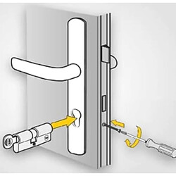 Avis Cylindre de Serrure - YALE - YC2100 - Débrayable - 40x40 mm - 10 Goupilles - 5 Clés réversibles - Nickelé