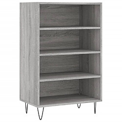 vidaXL Buffet haut sonoma gris 57x35x90 cm bois d'ingénierie