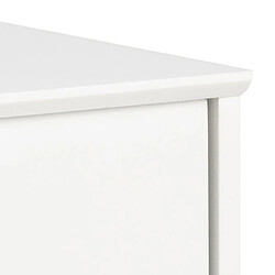 Toilinux Buffet 2 portes Bertille en bois - Blanc pas cher