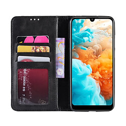 Wewoo Housse Coque Boucle magnétique rétro Crazy Horse Texture en cuir à rabat horizontal pour Huawei Y6 Pro 2019avec support et fentes cartes et cadre photo noir pas cher