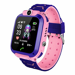 Q12 Kids Smart Watch Ip67 Waterproof Sos Anti-Lost Location Locator 2-Way Calling Phone Smartwatch Child Gifts Pink