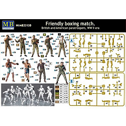 Master Box Figurine Mignature Friendly Boxing Match - British And American Paratroopers Wwii Era