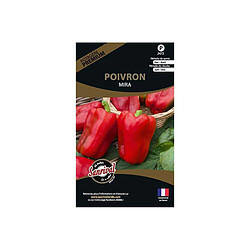 Sanrival Graines potagères premium poivron Mira rouge allongé 