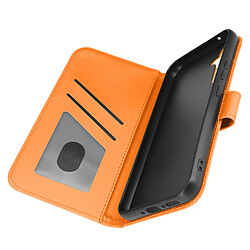 Avizar Étui Grenouille pour Samsung A34 5G Portefeuille Support Dragonne Orange