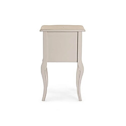 Avis Mes Chevet 2 tiroirs 40x67 cm en bois beige et naturel - POLIVIA