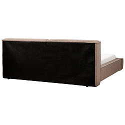 Acheter Beliani Lit double 180 x 200 cm en bouclé marron LINARDS