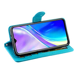 Avis Wewoo Housse Coque Pour OPPO Realme XT / X2 Crazy Horse Texture de protection en cuir à rabat horizontal avec support et fentes cartes et portefeuille et cadre photo bleu bébé