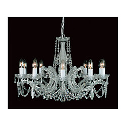 Lumière Chandelier sans abats jours Marie Chrome 40 Cm