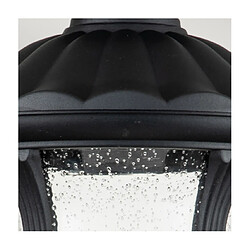 Elstead Lighting Lampe sur pied extérieur Chicago Aluminium,verre grainé transparent Noir texturé pas cher