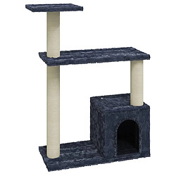 Arbre à chat avec griffoirs,niche pour chat en sisal Gris foncé 70 cm -MN32844