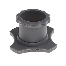 micro sans fil support micro anti-roulement anneaux de protection + bas gris pas cher