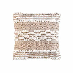 Paris Prix Coussin Déco Blanca 40x40cm Naturel & Blanc