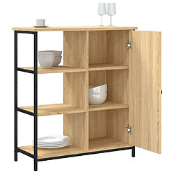 Avis vidaXL Buffet chêne sonoma 70x30x80 cm bois d'ingénierie