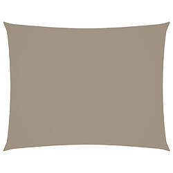 ComfortXL Voile De Parasol Tissu Oxford Rectangulaire 5x6 M Taupe