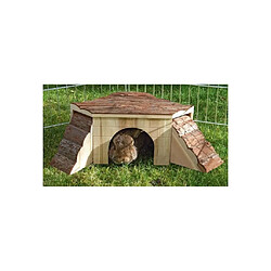 KERBL Maison Nature avec rampe pour rongeurs - 37x37x16cm