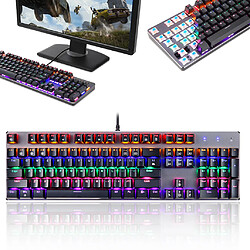 K73 USB Gaming mécanique Clavier ergonomique rétroéclairé unique Key Light respiration pas cher