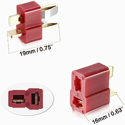 Acheter Ensemble complet de 25 paires de connecteurs en T, doyans mâles et femelles, y compris tube thermorétractable de 1 m pour batteries LiPo RC