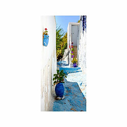 Paris Prix Papier Peint pour Porte Blue Alley 210x100cm