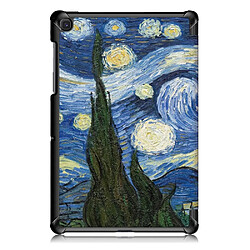 Avis Etui en PU motif imprimé tri-pliure avec support nuit étoilée pour votre Samsung Galaxy Tab S5e SM-T720/SM-T725