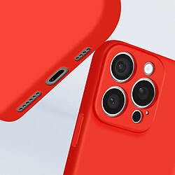 Acheter Avizar Coque pour iPhone 16 Pro Soft Touch Mat Silicone Flexible Rouge