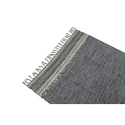 Alter Tapis boston moderne, style kilim, 100% coton, noir, 110x60cm